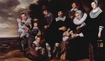 Frans Hals - Peintures - Portrait de famille avec dix personnes