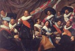 Frans Hals - Bilder Gemälde - Festmahl der Offiziere der St. Georgs Schützengilde von Haarlem