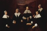 Frans Hals - Peintures - Portrait de groupe des régents de l´hospice des vieilles femmes à Haarlem