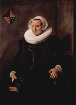 Frans Hals - paintings - Portrait der Maritge Claesdr. Vooght (Gattin des Pieter Olycan)