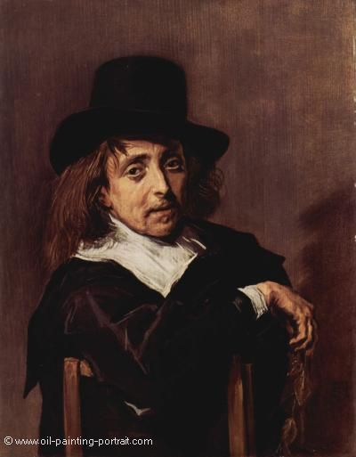 Seated Man Holding a Branch