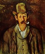 Paul Cezanne  - paintings - Mann mit Pfeife