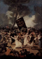 Francisco Jose de Goya - paintings - Das Begraebnis der Sardina