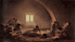 Francisco Jose de Goya - Peintures - Le préau des pestiférés