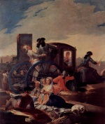 Francisco de Goya - Peintures - Le marchand de vaisselle