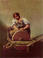 Francisco Jose de Goya - paintings - Der Schleifer (El Afilador)