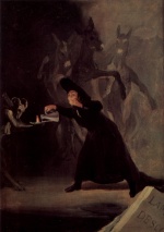 Francisco Jose de Goya - Peintures - La lampe du Diable
