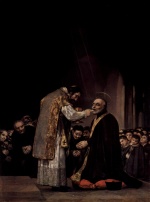 Francisco Jose de Goya - Peintures - La dernière communion de Saint Joseph de Calasanza