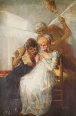 Francisco Jose de Goya - paintings - Einst und jetzt