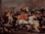 Francisco Jose de Goya - Bilder Gemälde - Kampf mit den Mamelucken am 2. Mai 1808 in Madrid
