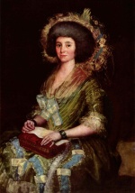 Francisco Jose de Goya  - Bilder Gemälde - Portrait der Gattin des Augustin Cean Bermudez