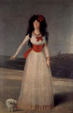 Francisco de Goya  - Peintures - Portrait de Maria Teresa Cayetana de Silva, duchesse d'Albe