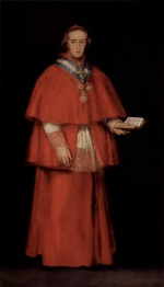 Francisco de Goya  - Peintures - Portrait du cardinal Luis Maria de Boron y Vallabriga