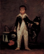 Francisco Jose de Goya  - Peintures - Portrait de Pepito Costa y Bonelis