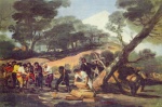 Francisco Jose de Goya  - Bilder Gemälde - Pulverherstellung in der Sierra de Tardienta