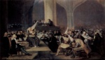 Francisco Jose de Goya  - Bilder Gemälde - Tribunal der Inquisition