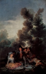 Francisco Jose de Goya  - Peintures - Soirée en plein air