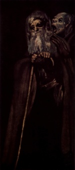 Francisco Jose de Goya  - Peintures - Deux vieux