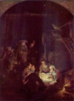 Rembrandt - Peintures - Adoration des bergers