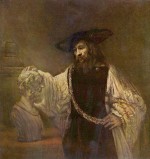 Rembrandt - paintings - Aristoteles vor der Bueste des Homer