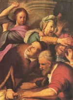 Rembrandt - Peintures - Le Christ chassant les changeurs du temple