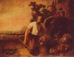 Rembrandt - paintings - Das Gleichnis vom Schatzgraeber
