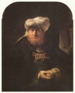 Rembrandt - paintings - Der aussaetzige Koenig Uzziah