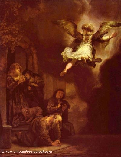 Der Engel verlaesst die Familie des Tobias