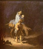 Rembrandt  - Bilder Gemälde - Flucht nach Ägypten