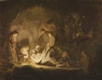 Rembrandt  - paintings - Grablegung Christi