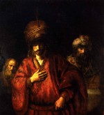 Rembrandt  - Peintures - Haman en disgrâce