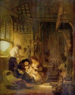 Rembrandt  - Bilder Gemälde - Heilige Familie