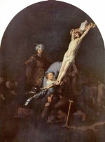 Rembrandt  - Bilder Gemälde - Kreuzaufrichtung