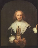 Rembrandt  - paintings - Portrait der Agatha Bas