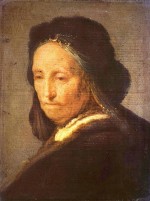Rembrandt  - Bilder Gemälde - Portrait der Mutter Rembrandts