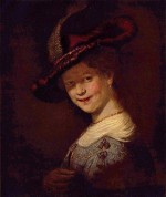 Rembrandt  - Peintures - Portrait de Saskia van Uijlenburgh en jeune fille
