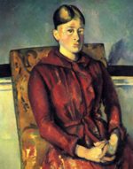 Paul Cezanne  - Peintures - Portrait de Mme Cézanne dans un fauteuil jaune