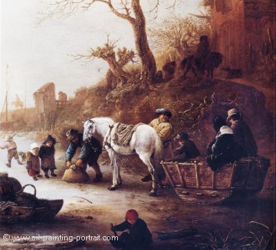 A Canal in Winter (detail 1)