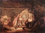 Isaac van Ostade - painting - Pig Killing