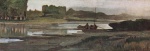 Giovanni Fattori - paintings - Der Arno bei Bellariva