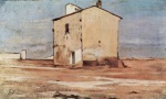 Giovanni Fattori - Peintures - La cour de l'équarrisseur à Livourne
