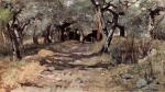 Giovanni Fattori - Peintures - Chemin dans l'oliveraie