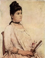 Giovanni Fattori  - Peintures - Portrait de la belle-fille