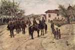 Giovanni Fattori  - paintings - Rast der Kavallerieeinheit
