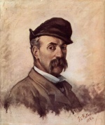 Giovanni Fattori  - Peintures - Autoportrait à 50 ans