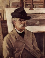 Giovanni Fattori  - paintings - Selbstportrait mit sechzig Jahren