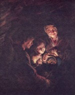 Pierre Paul Rubens - Peintures - Vieille femme avec un brasero