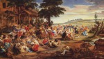 Peter Paul Rubens - Bilder Gemälde - Bauernkirmes (Flaemische Kirmes)