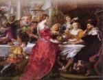 Pierre Paul Rubens - Peintures - Salomé apportant la tête de St Jean-Baptiste
