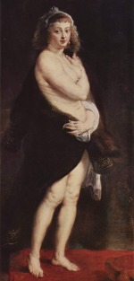 Peter Paul Rubens - paintings - Das Pelzchen (Portrait der Helene Fourment)